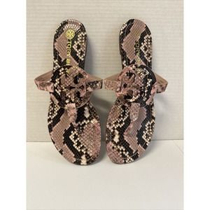 Tory Burch Pink Snake Skin Sandles size 9